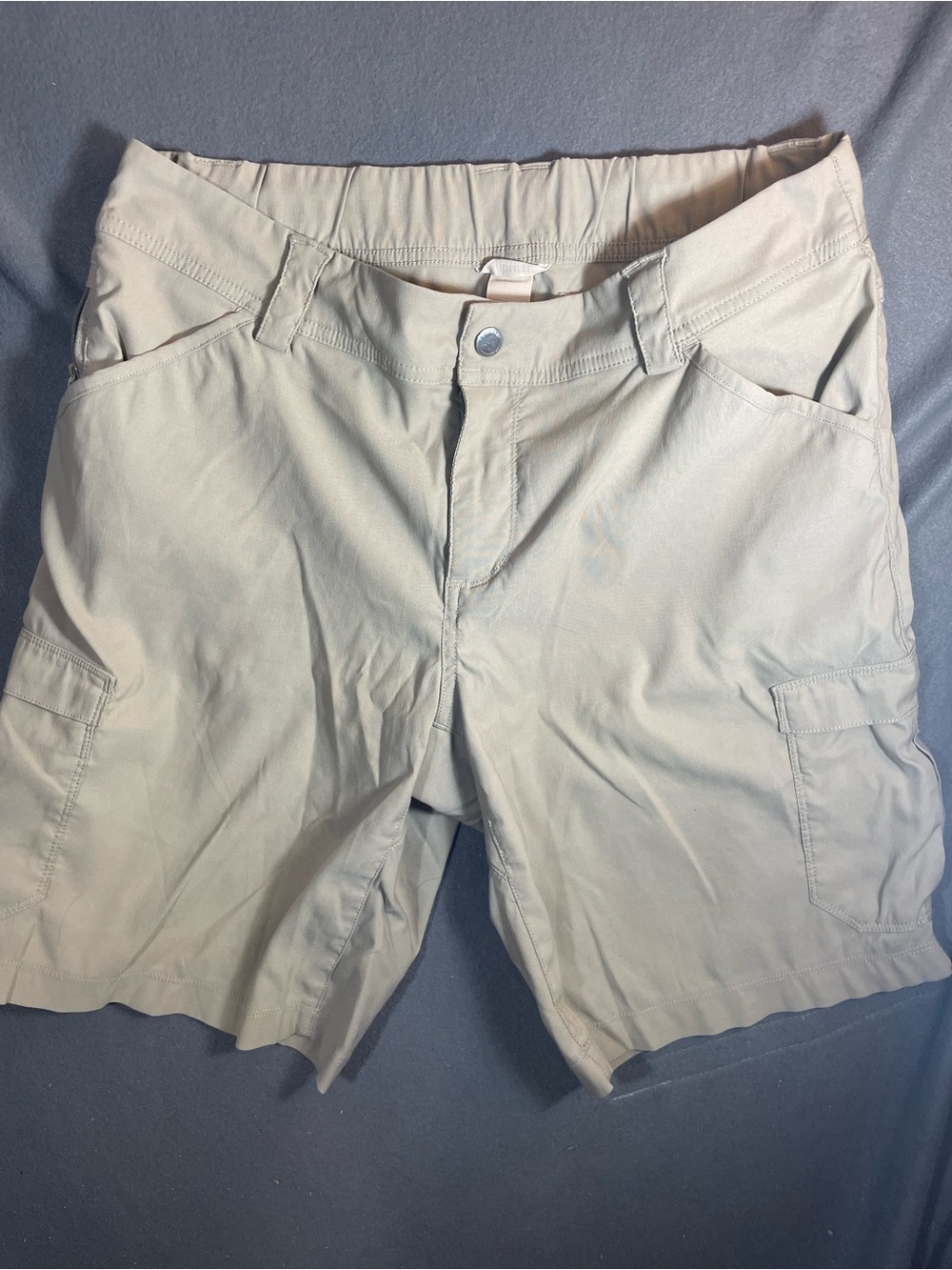 Duluth Trading Co Women’s Dry on the Fly 10” Cargo Shorts Size 12 Beige
